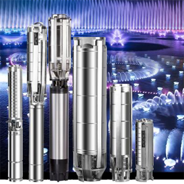 不銹鋼噴泉專用潛水電泵，由潛水泵和噴泉用潛水電機組成。泵與電機通過聯軸器直接相連。適用于景觀音樂噴泉專用。